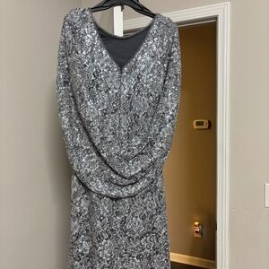 Betsy and Adam Sequin Dress-NWT-Size 12 (Fits 10)